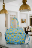 Zesty Lemons Light Blue Weekender Bag