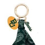Baylor Bears Logo Bandana Bag Charm Keychain