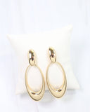 Emilia Oval Door Knocker Earrings – Gold
