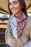 South Valley Wild Rag | Boho Western Silk Scarf