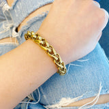 18K Gold Chain Link Bracelet – Tarnish & Water Resistant
