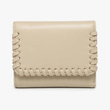 Logan Whipstitch Trifold Wallet Parchment