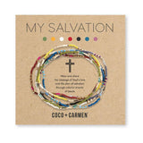 My Salvation Bracelet Set Gold Multicolor Stretch