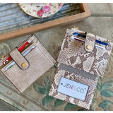 Sam Mini Snap Folding Wallet ID Card Holder Mocha