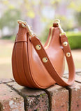 Kiara Crescent Handbag Camel Brown