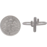 Artisan Sterling Silver Cactus Ring – Western Southwestern