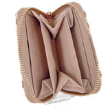 Wynona Woven Wallet Check Tan Cream