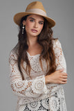 High-Low Crochet Cover-Up – Ivory