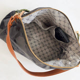 Nikki Nylon Slouchy Shoulder Bag – Black