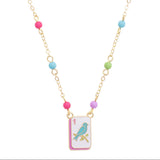 Bird Bam Mahjong Layering Necklace in Pastel Multi