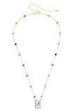 Bird Bam Mahjong Layering Necklace in Pastel Multi