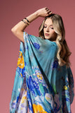 Kew Gardens Watercolor Floral Kimono