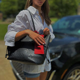 Hang It Around Glass Case Bag Charm Red