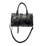Judith Mini Iridescent Leather Handbag – Gold
