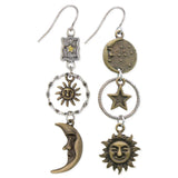 Celestial Dream Mismatched Sun & Moon Earrings
