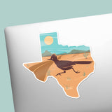 Texas Roadrunner Sticker - Cute TX Bird Decal