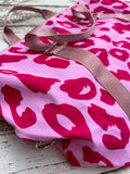 Leopard Active Weekender Duffle Gym Bag Hot Pink