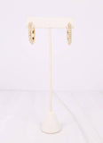 Woodard Pearl Hoop Earrings – Gold