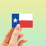 Texas Flag Rectangle Vinyl Sticker | Lone Star TX Decal | 2 Sizes