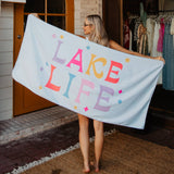 Lake Life Multicolored Microfiber Towel