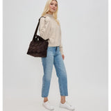 Resilience Woven Neoprene Tote – Chocolate Brown