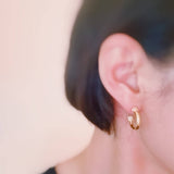 Simply Aiden Hoop Earrings | 18k Gold Plated