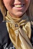 Thatcher Leather Western Scarf Slide Tee Clip or Ring