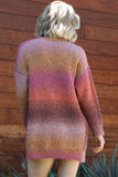 Sunset Marled Chunky Knit Cardigan with Pockets