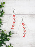 Pitch Please Baseball Teardrop Earrings