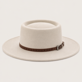 Brown Floral Cutout Faux Leather Western Hat Band