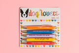 Dog Lovers Pen Set | 5-Piece Novelty Gift Set | Funny Dog Mom Gifts