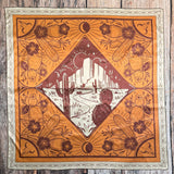 Wild West Print Scarf | 36x36 | Cinnamon