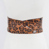 Leopard Print Kimono Wrap Belt
