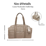 Puffer Weekender Duffle Bag – Fawn