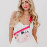 Kehlani Clear Stadium Bum Bag – Pink