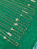 Baylor Bears BU Logo Enamel Bead Necklace – 18K Gold Plated | Green