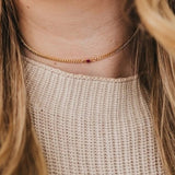 Magenta Chain Choker Necklace