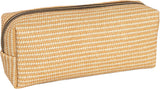 Joan & David Straw Texture 4-Piece Clear Cosmetic Bag Set