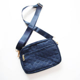 Sophie Quilted Crossbody Navy