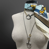 Snaffle Bit Necklace | Two-Tone Gold & Silver | Stainless Steel