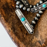 Aztec Boho Western Concho Stretch Bracelet Round Center Concho Bar Style 3