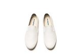 SeaVees Mens Baja Slip On Classic Linen Canvas Shoe Sneaker White