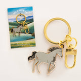 Horse Hard Enamel Keychain & Bag Charm – Western Cowgirl Gift