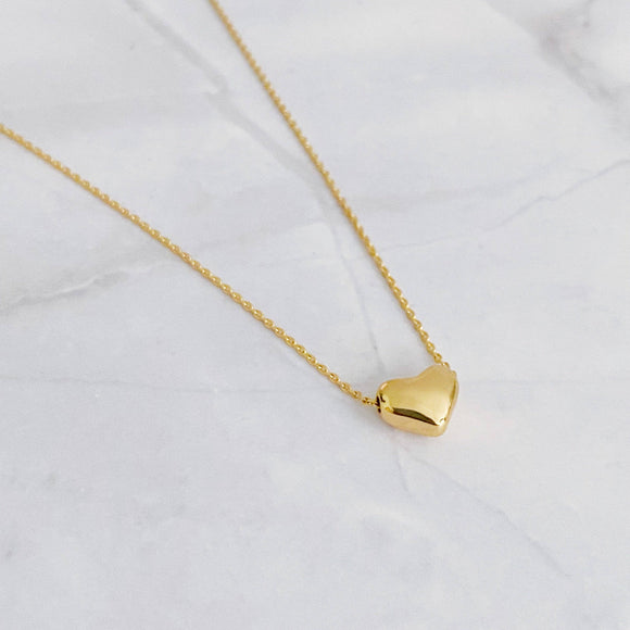Love Bean Heart Necklace – Gold