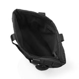 Emilia Tote Bag Quilted Puffer with Heart Bag Charm Black