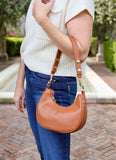 Kiara Crescent Handbag Camel Brown