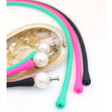 Janis The Pearl Silicone Freshwater Pearl Necklaces Waterproof Biscay Green