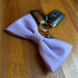 Perfect Shape Bow Key Chain Bag Charm Lavender