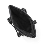 Harper Tote Bag Quilted Puffer with Heart Bag Charm Black