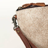 Hair-on-Hide Leather Zip Coin Purse ADBG443